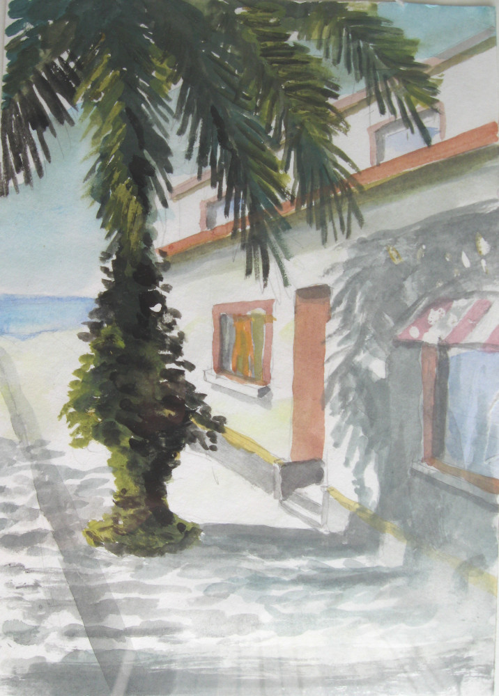 Die Straße zum Strand
