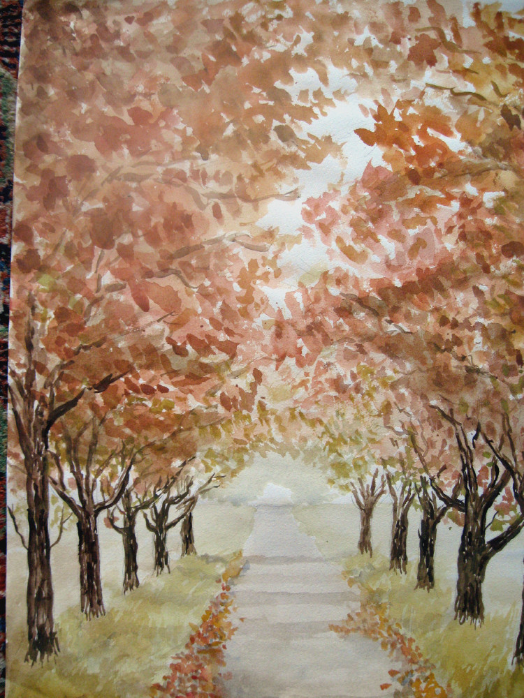 Allee im Herbst